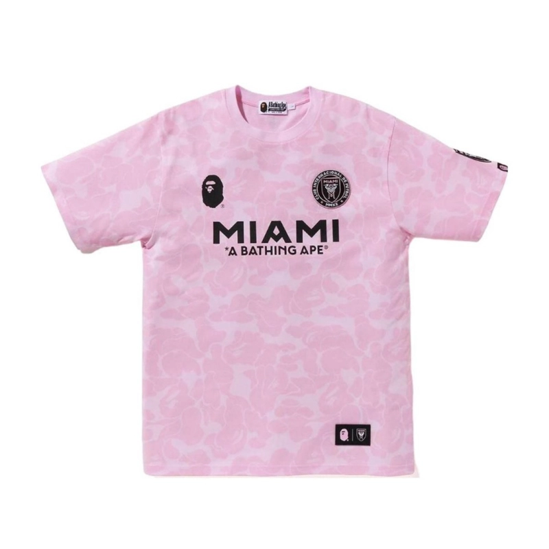 Bape x Inter Miami CF Camo Tee Pink