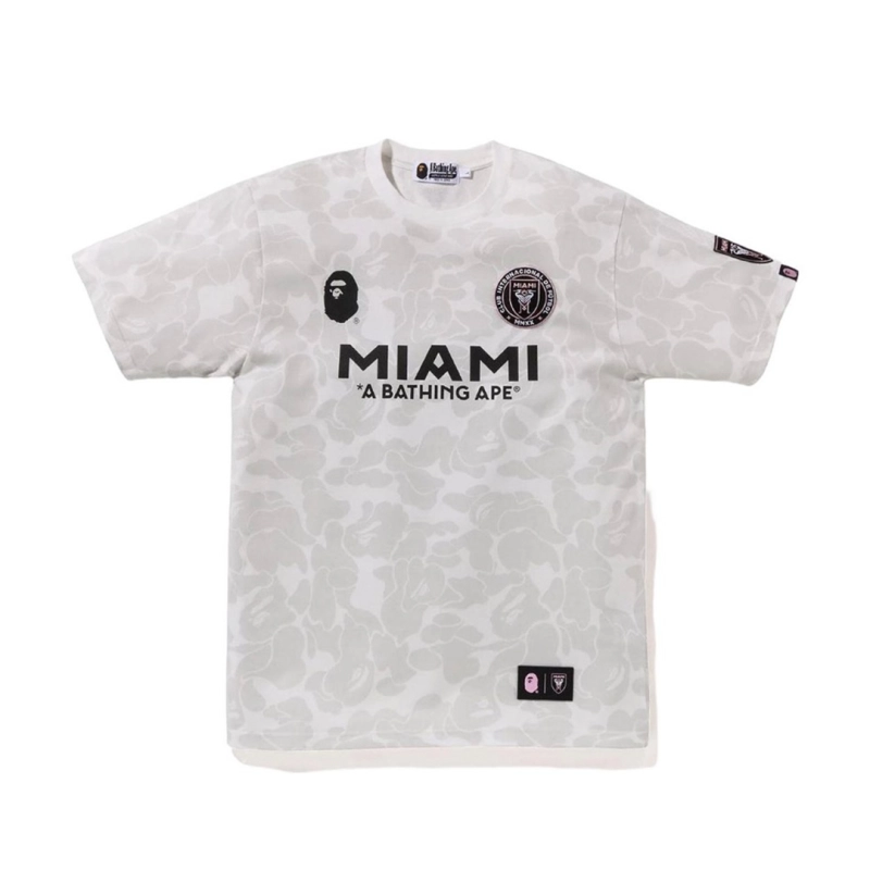 Bape x Inter Miami CF Camo Tee White