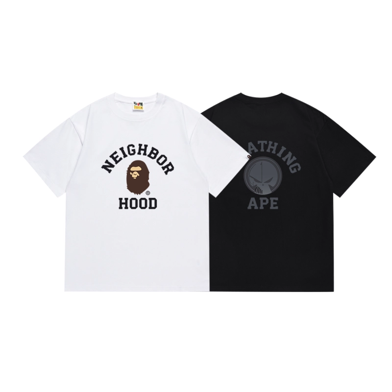 Bape x Neighborhood T-shirt WhiteBlack