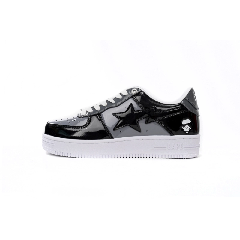 A Bathing Ape Bape Sta Low Black Grey 1F80191003