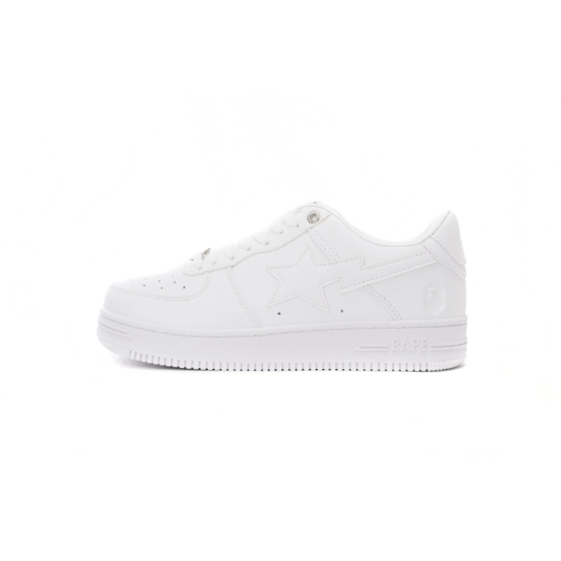 A Bathing Ape Bape Sta Low White 1H70-191-006