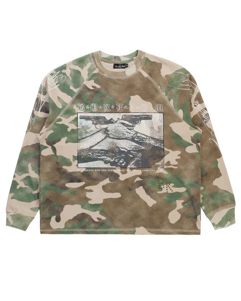 Boredom Kills Camo Trust LS Tee
