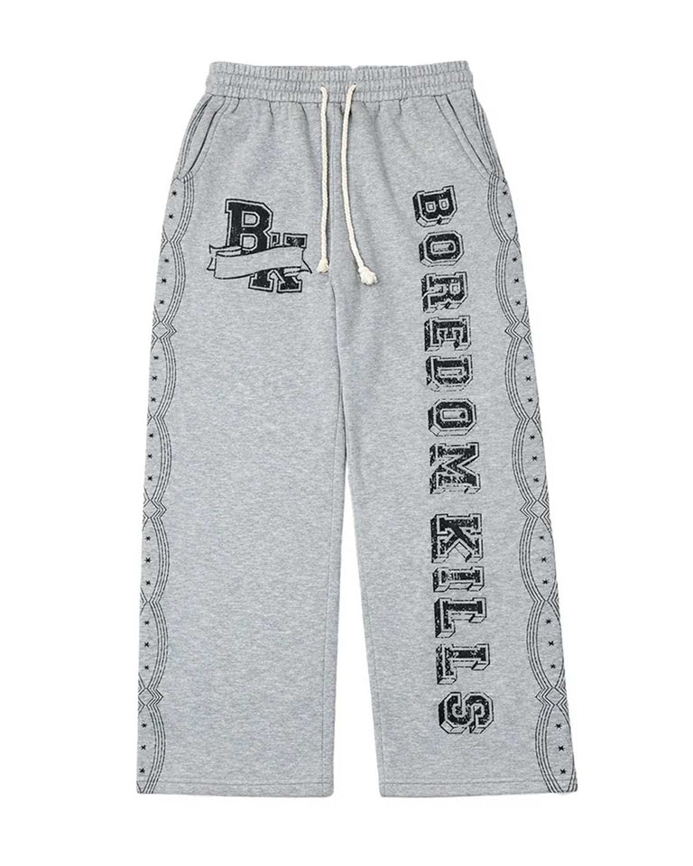 Boredom Kills Collegiate Sweats GreyBlack