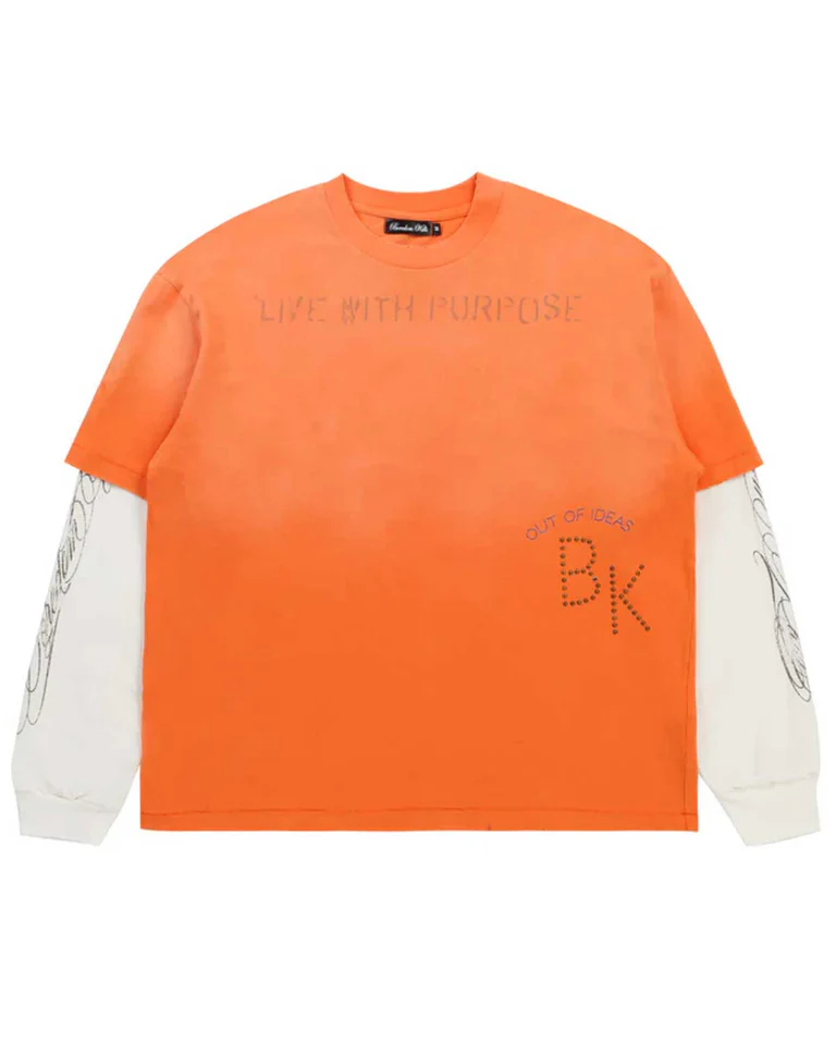 Boredom Kills Purpose Double Tee Orange