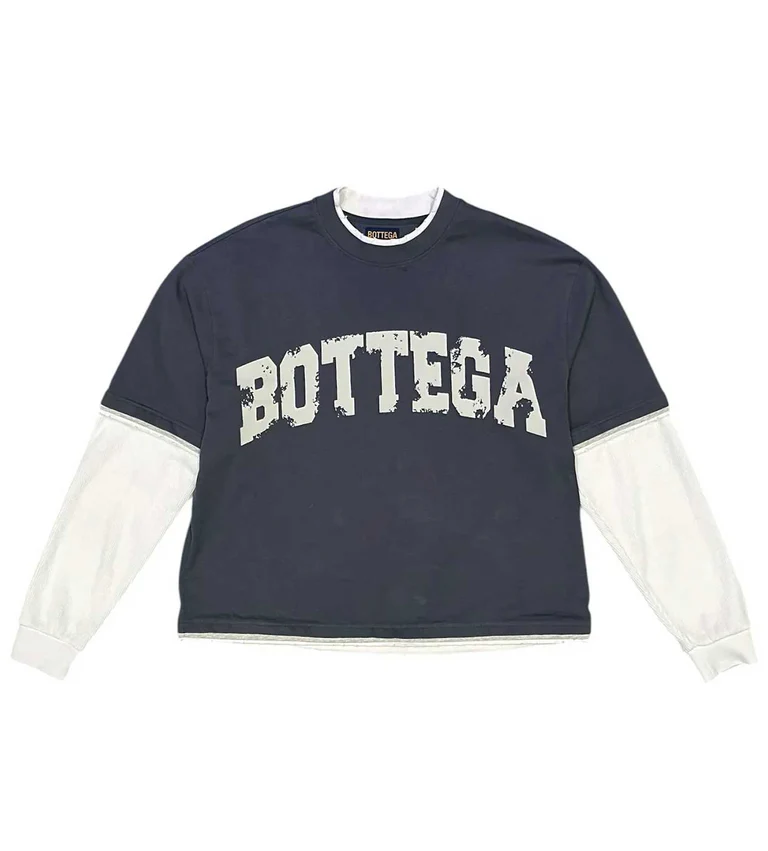 Bottega Desires War LS Thermal Tee Navy