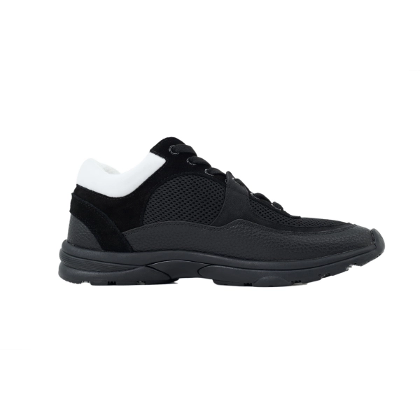 Chanel Low Top Trainer Black White G38299 Y55720 K3845