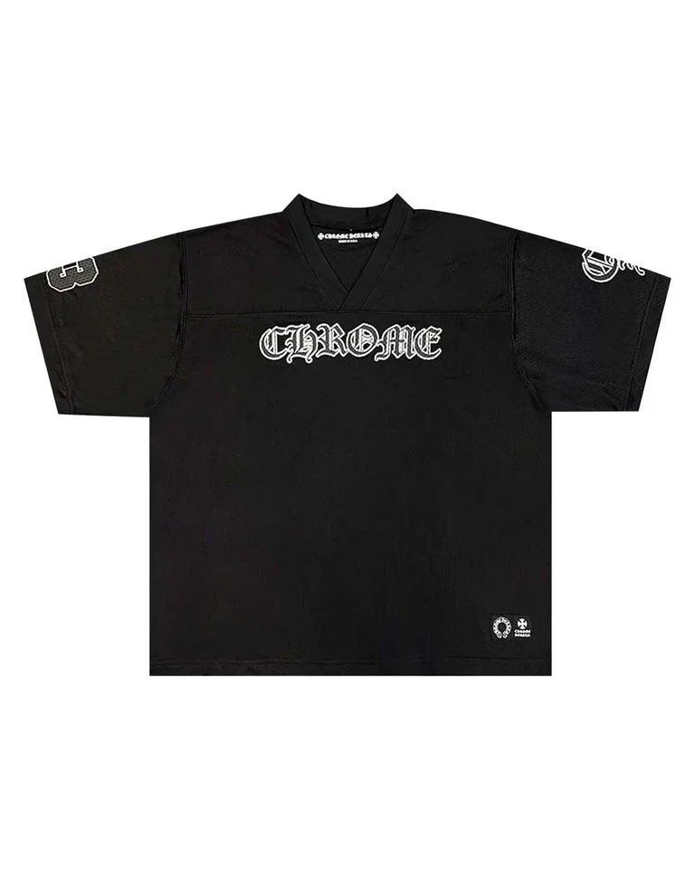 Chrome Hearts Mesh Stadium Football Jersey Black