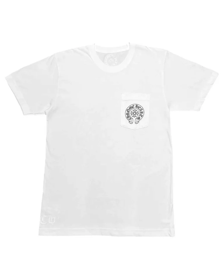 Chrome Hearts Miami Horseshoe Pocket Tee White