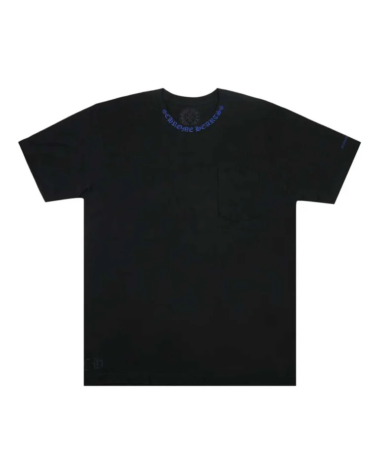 Chrome Hearts Neck Logo Tee BlackBlue