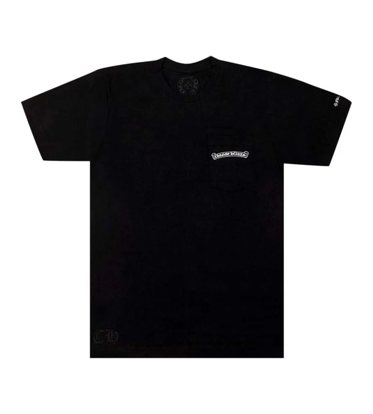 Chrome Hearts Scroll Logo Black tee