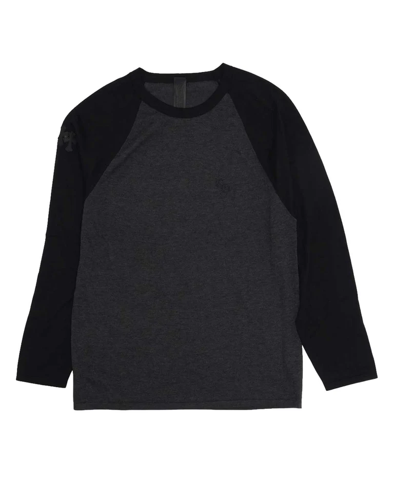 Chrome Hearts Silk Blend Cross Patch LS Raglan Tee