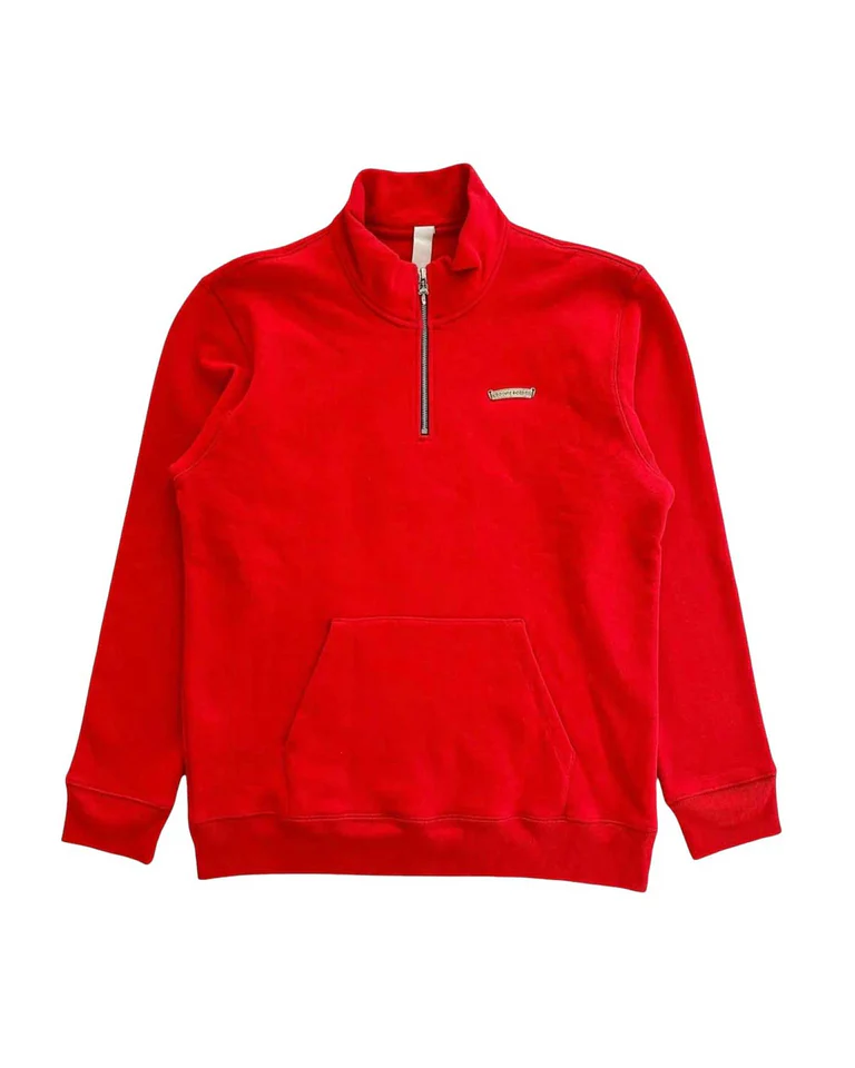 Chrome Hearts Triple Patch Quarter Zip Red
