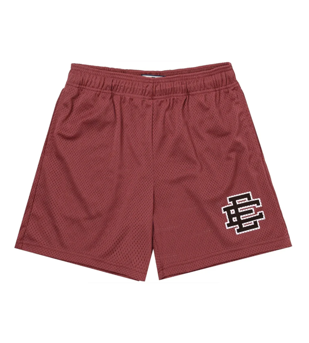 Eric Emanuel Basic Shorts MaroonBlackWhite