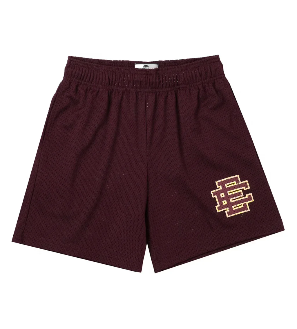 Eric Emanuel Basic Shorts MaroonCream