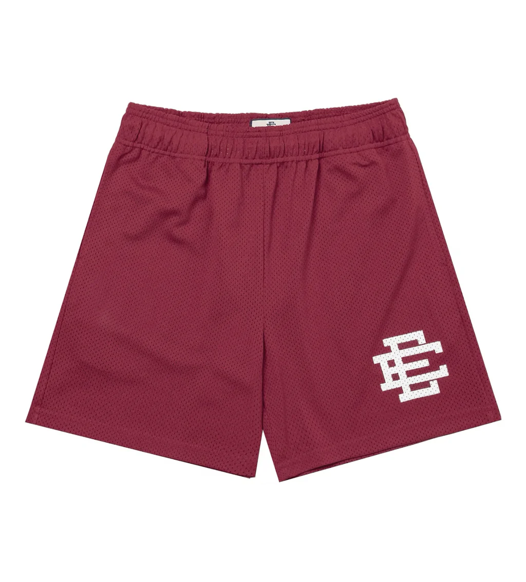 Eric Emanuel Basic Shorts MaroonWhite