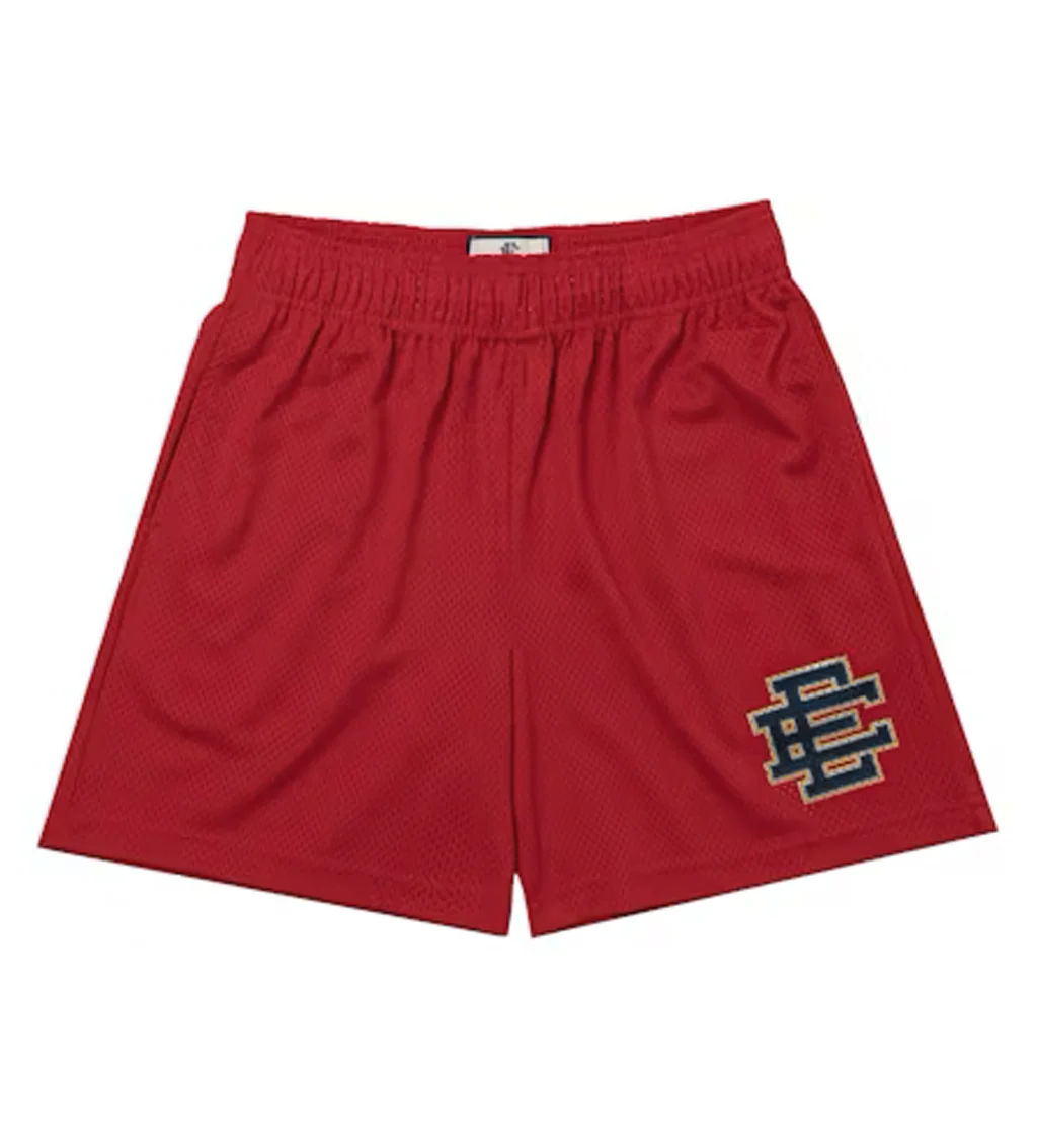 Eric Emanuel Basic Shorts RedBlackCream