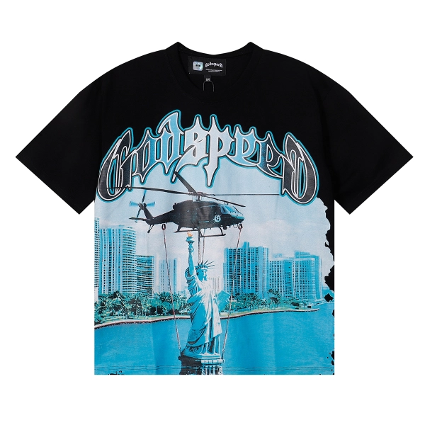 Godspeed Liberty Lift T-Shirt 7076 GreenBlackWhite
