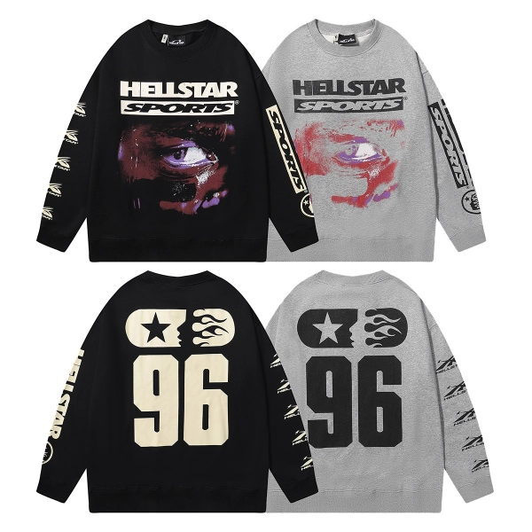Hellstar Sports 96 Crewneck 2126 BlackGray
