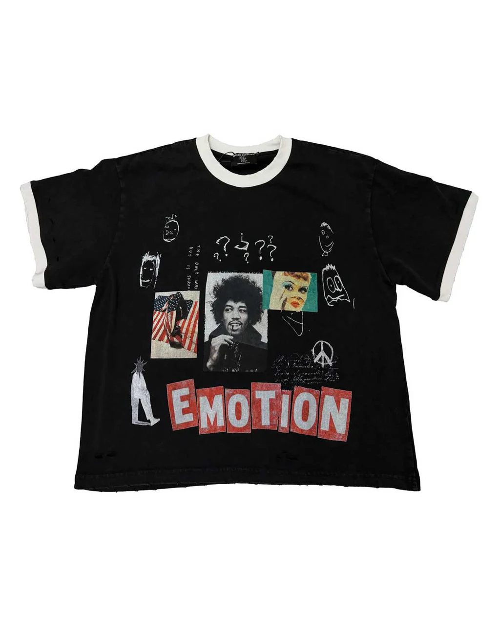 Mixed Emotion Static Tee Black