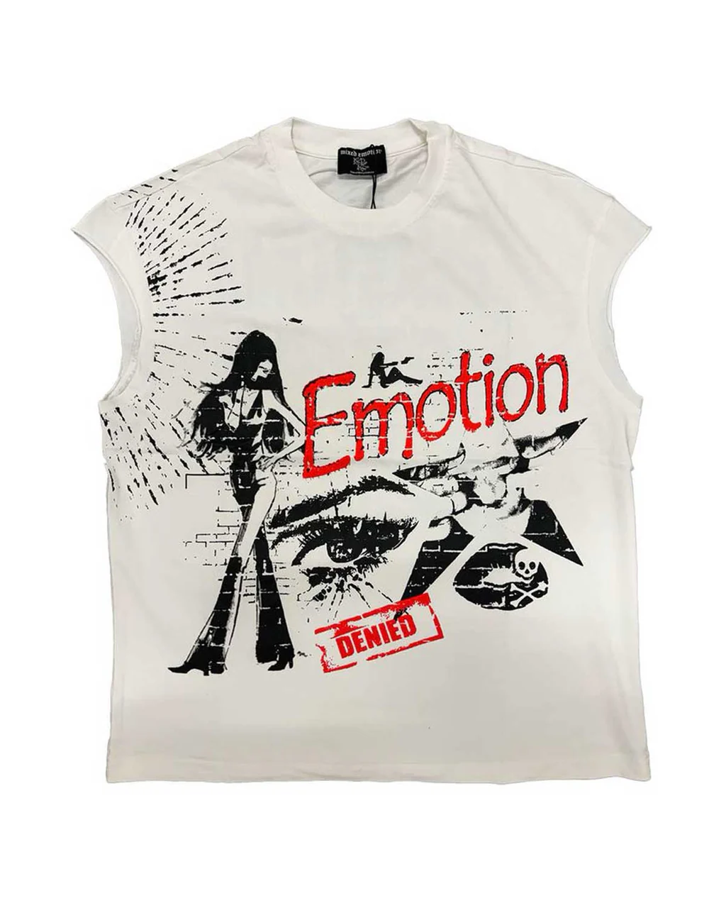 Mixed Emotions Starboy Sleeveless Tee Cream