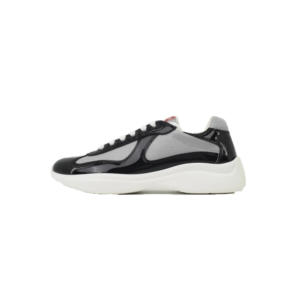 Prada America's Cup Patent Black And Silver 4E3400 6GW FOI89