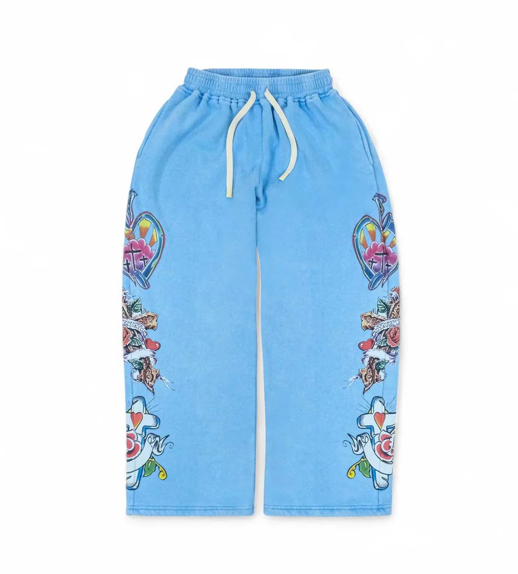Righteous Risen King Sweatpants Blue