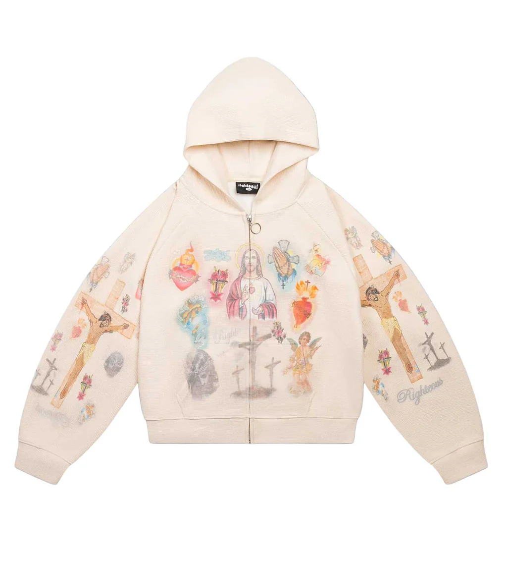 Righteous Ultimate Sacrifice Thermal Zip Up Cream