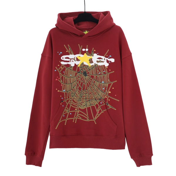 Sp5der Logo Hoodie #HD06 Red