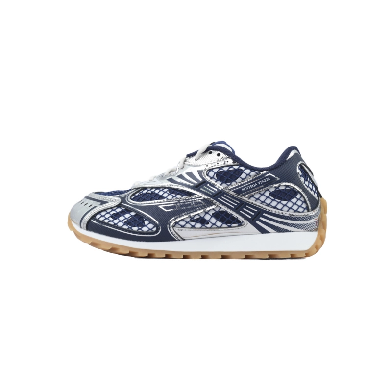 Bottega Veneta Orbit Deep Blue Silver Sneaker