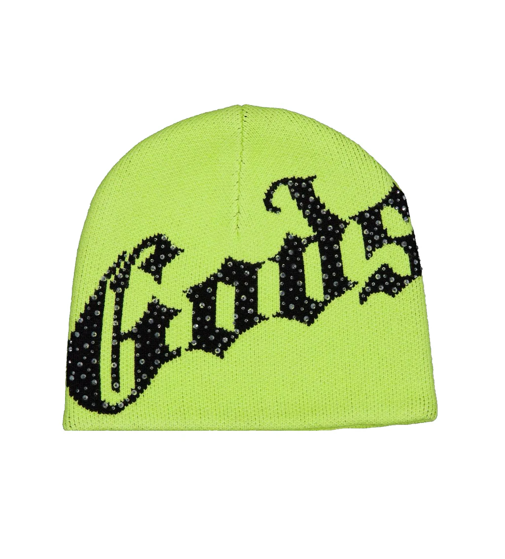 Godspeed Forever OG Logo Studded Beanie GreenBlack
