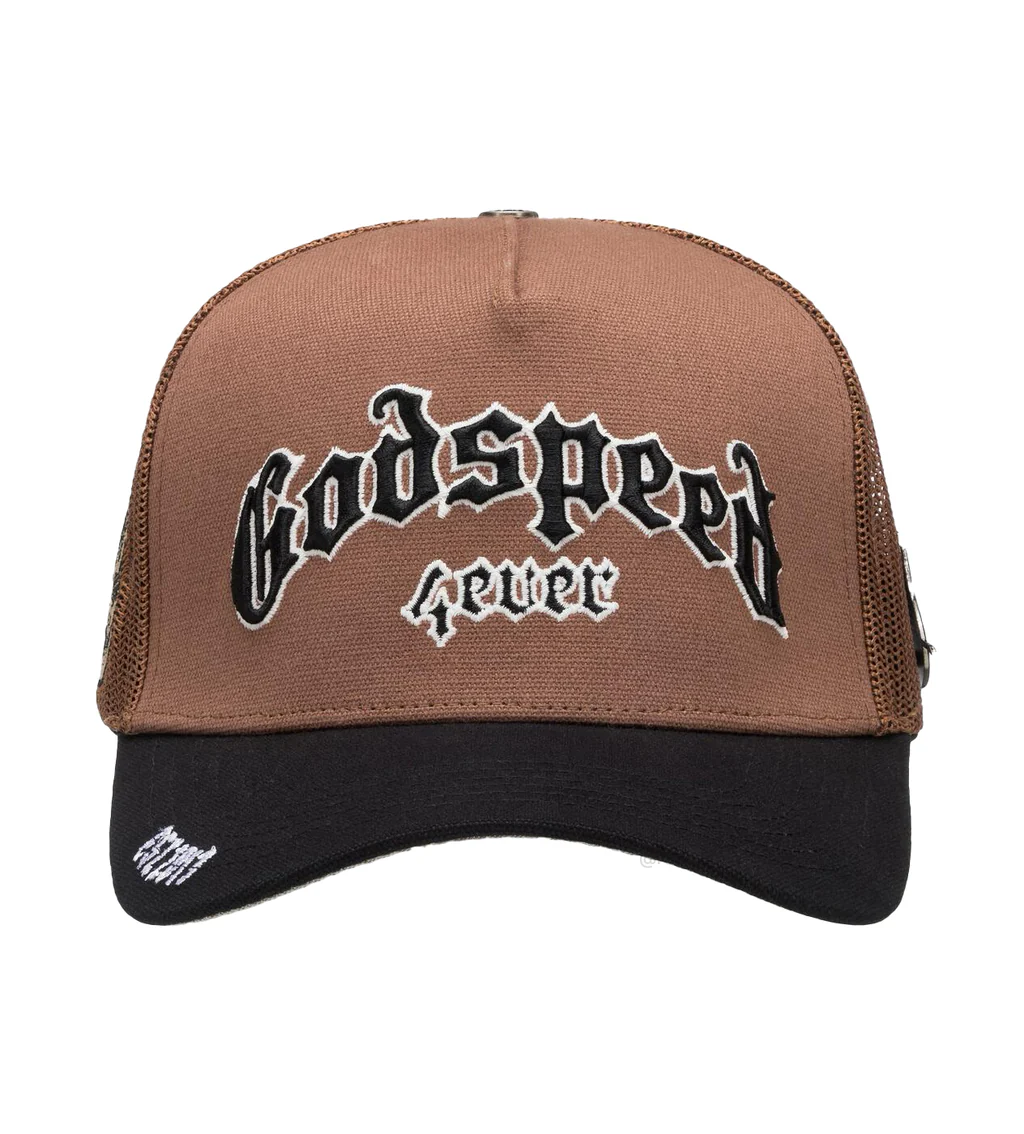 Godspeed Forever Trucker Hat BrownBlack