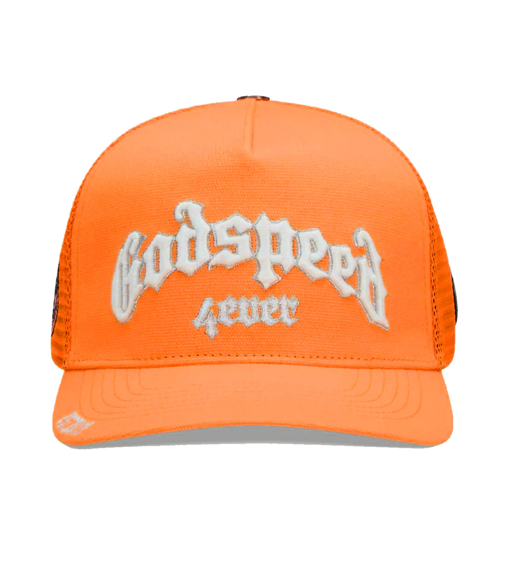 Godspeed Forever Trucker Hat Citrus Orange
