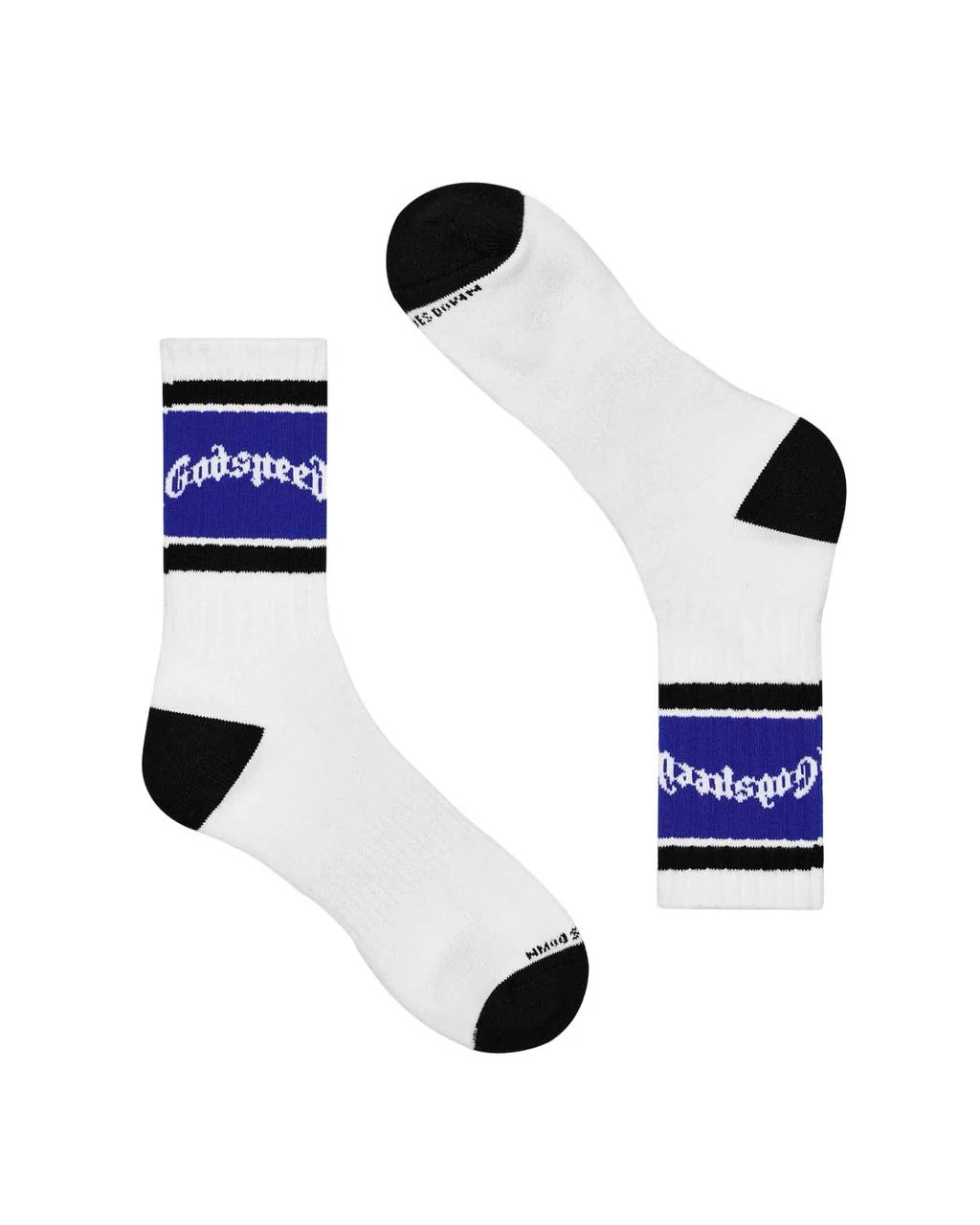 Godspeed OG Logo Striped Socks WhiteBlue